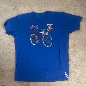 Vintage blue bicycle Tee